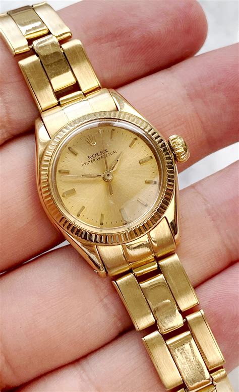 18 k gold ladies vitage rolex for sale|Vintage Ladies Gold Rolex for sale .